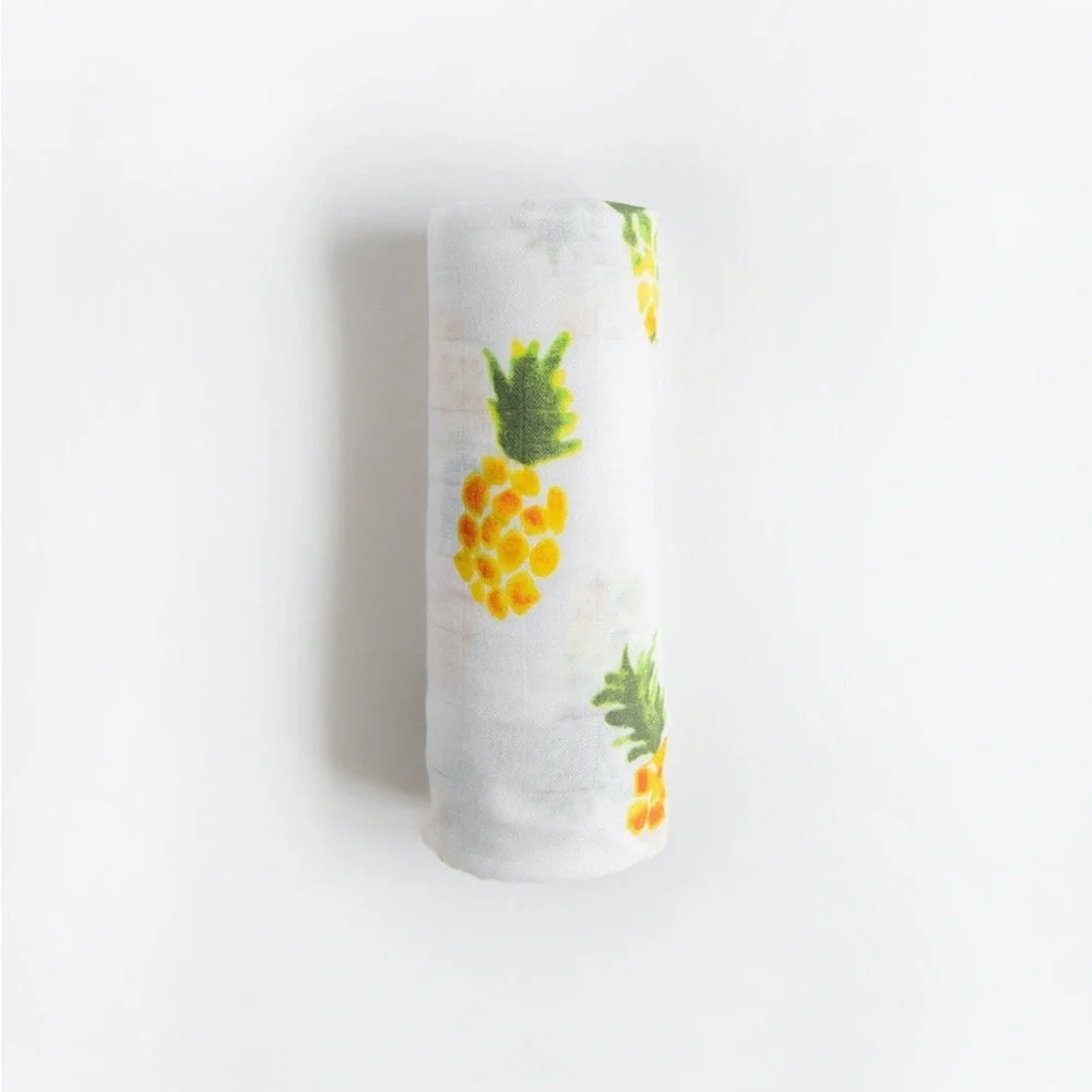 Deluxe Muslin Swaddle Blanket - Pineapple